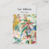 Gepersonaliseerde Abstracte artiest handschrift Visitekaartje (Voorkant)