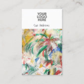 Gepersonaliseerde Abstracte artiest Voeg je eigen Visitekaartje (Voorkant)
