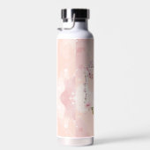 Gepersonaliseerde Abstracte bloemen Waterfles (Rechts)