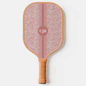 Gepersonaliseerde Abstracte Blush Pink Pickleball Paddle (Achterkant)