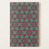 Gepersonaliseerde Abstracte Bourgogne Emerald Gree Planner (Achterkant)