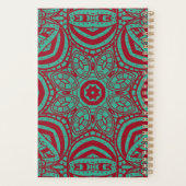 Gepersonaliseerde Abstracte Bourgogne Emerald Gree Planner (Achterkant)