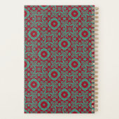 Gepersonaliseerde Abstracte Bourgogne Emerald Gree Planner (Achterkant)