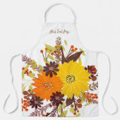 Gepersonaliseerde Abstracte Floral Botanical Schort (Voorkant)