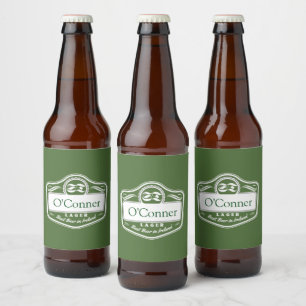 Gepersonaliseerde achternaam Best Beer Custom acht Bier Etiket