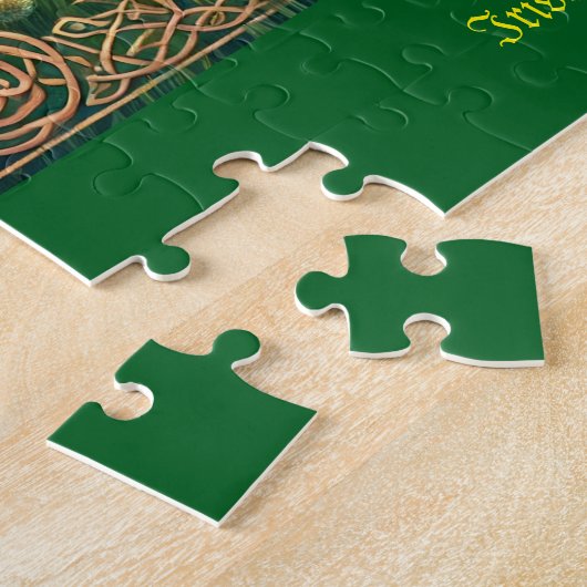 Gepersonaliseerde achternaam, Irish Cloverfield Legpuzzel (Zijkant)