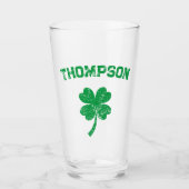 Gepersonaliseerde achternaam St Patrick's Day Part Glas (Voorkant)