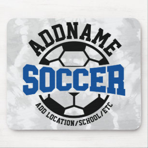 Gepersonaliseerde ADD NAAM Voetbalspeler Team Stro Muismat