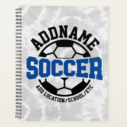 Gepersonaliseerde ADD NAAM Voetbalspeler Team Stro Planner (Voorkant)