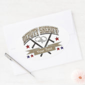 Gepersonaliseerde adjunct-sheriff ovale sticker (Envelop)