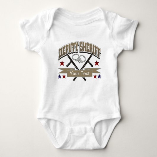 Gepersonaliseerde adjunct-sheriff romper (Voorkant)