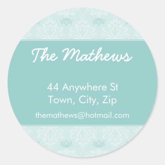 GEPERSONALISEERDE ADRES STICKERS ::  6 (Voorkant)