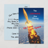 Gepersonaliseerde adreswijziging en grappige verhu aankondiging (Voorkant / Achterkant)