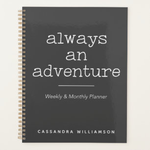 Gepersonaliseerde Adventure Quote Familie wekelijk Planner