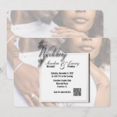 Gepersonaliseerde afbeelding bruiloft uitnodigen m kaart (Voorkant / Achterkant)