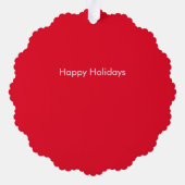 gepersonaliseerde Afbeelding foto Ornament Kaart (Achterkant)