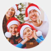 Gepersonaliseerde Afbeelding Sticker, Aangepaste F Ronde Sticker (Voorkant)