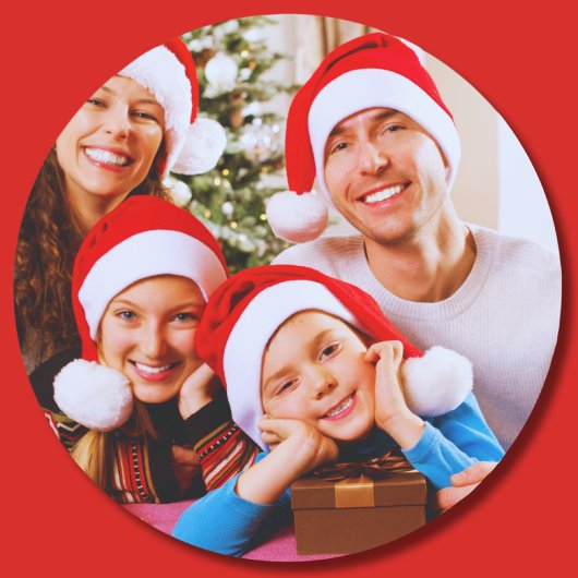 Gepersonaliseerde Afbeelding Sticker, Aangepaste F Ronde Sticker