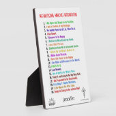 Gepersonaliseerde affirmaties Plaque Fotoplaat (Zijkant)