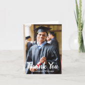 Gepersonaliseerde Afstuderen foto Dank u kaart (Voorkant)