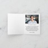 Gepersonaliseerde Afstuderen foto Dank u kaart (Binnen)