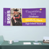 Gepersonaliseerde Afstuderen foto, naam Spandoek (Beurs)