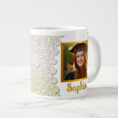 Gepersonaliseerde Afstuderen Foto's Studentengesch Extra Grote Beker (Voorkant rechts)