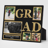 Gepersonaliseerde Afstuderen geschenk foto collage Fotoplaat (Zijkant)