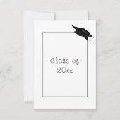 Gepersonaliseerde Afstuderen Invitation Your Colou Kaart (Achterkant)