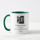 Gepersonaliseerde Afstuderen Photo Afstuderen Groe Mok (Links)