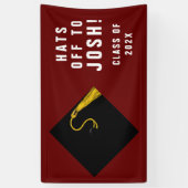 Gepersonaliseerde Afstuderen Spandoek (Verticaal)