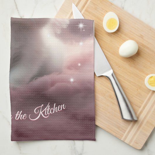 Gepersonaliseerde AI-Generated Kitten Angel Wings Theedoek (Quarter Fold)