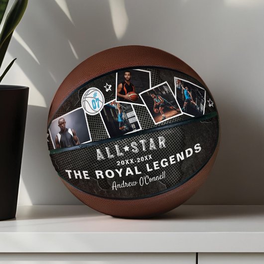 Gepersonaliseerde All-Star Photo Collage Keepsake  Basketbal