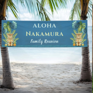 Gepersonaliseerde Aloha Welkom Familie Reünie Spandoek