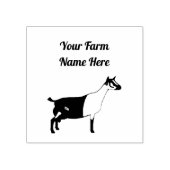 Gepersonaliseerde alpiene melkgeit 	rubberstempel (Afrduk)