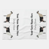 Gepersonaliseerde alpiene melkgeit theedoek (Horizontaal)