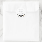 Gepersonaliseerde Alpine Dairy Goat Sticker (Tas)