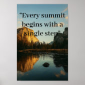 Gepersonaliseerde Alpine Reflection Chalkboard Pri Poster (Voorkant)