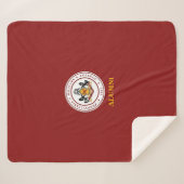 + GEPERSONALISEERDE ALUMNI Red Sherpa PMC SEAL Bla Deken (Voorkant (horizontaal))