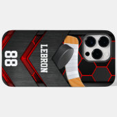 Gepersonaliseerde Amerikaanse hockey nummer & naam Case-Mate iPhone Case (Achterkant (horizontaal))