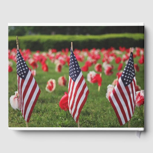 Gepersonaliseerde Amerikaanse Veteraan Afbeelding  Gastenboek (Achterkant)