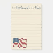 Gepersonaliseerde Amerikaanse vlaggenpost Het merk Post-it® Notes (Voorkant)
