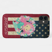 Gepersonaliseerde Amerikaanse zeemeermin Case-Mate iPhone Case (Achterkant (horizontaal))