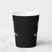 Gepersonaliseerde Ananas Tropische Gezinsvakantie Papieren Bekers (Links)