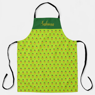 Gepersonaliseerde ananas tropische Luau keuken sch Schort