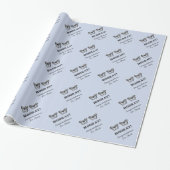 Gepersonaliseerde anatomieboodschap Hooray Hip Hoo Cadeaupapier (Uitgerold)