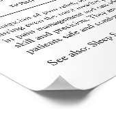 Gepersonaliseerde anesthesioloog Gift Poster (Hoek)