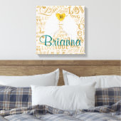 Gepersonaliseerde Angel Wings Canvas Afdruk (Insitu (Slaapkamer))