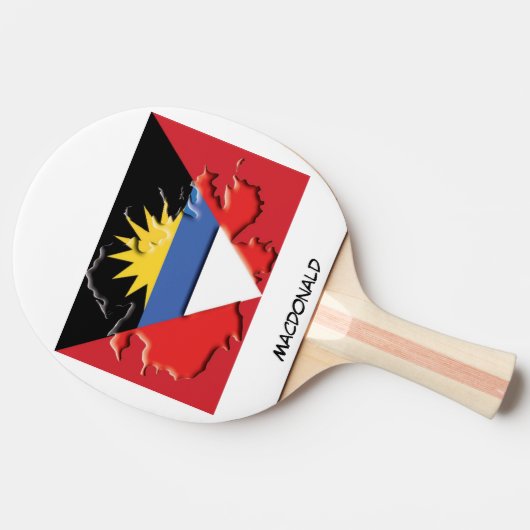 Gepersonaliseerde ANTIGUA Tafeltennisbatje (Zijkant)