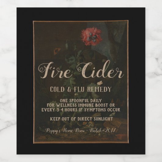 Gepersonaliseerde  Apothecary Jar Gift Wijn Etiket (Enkel label)